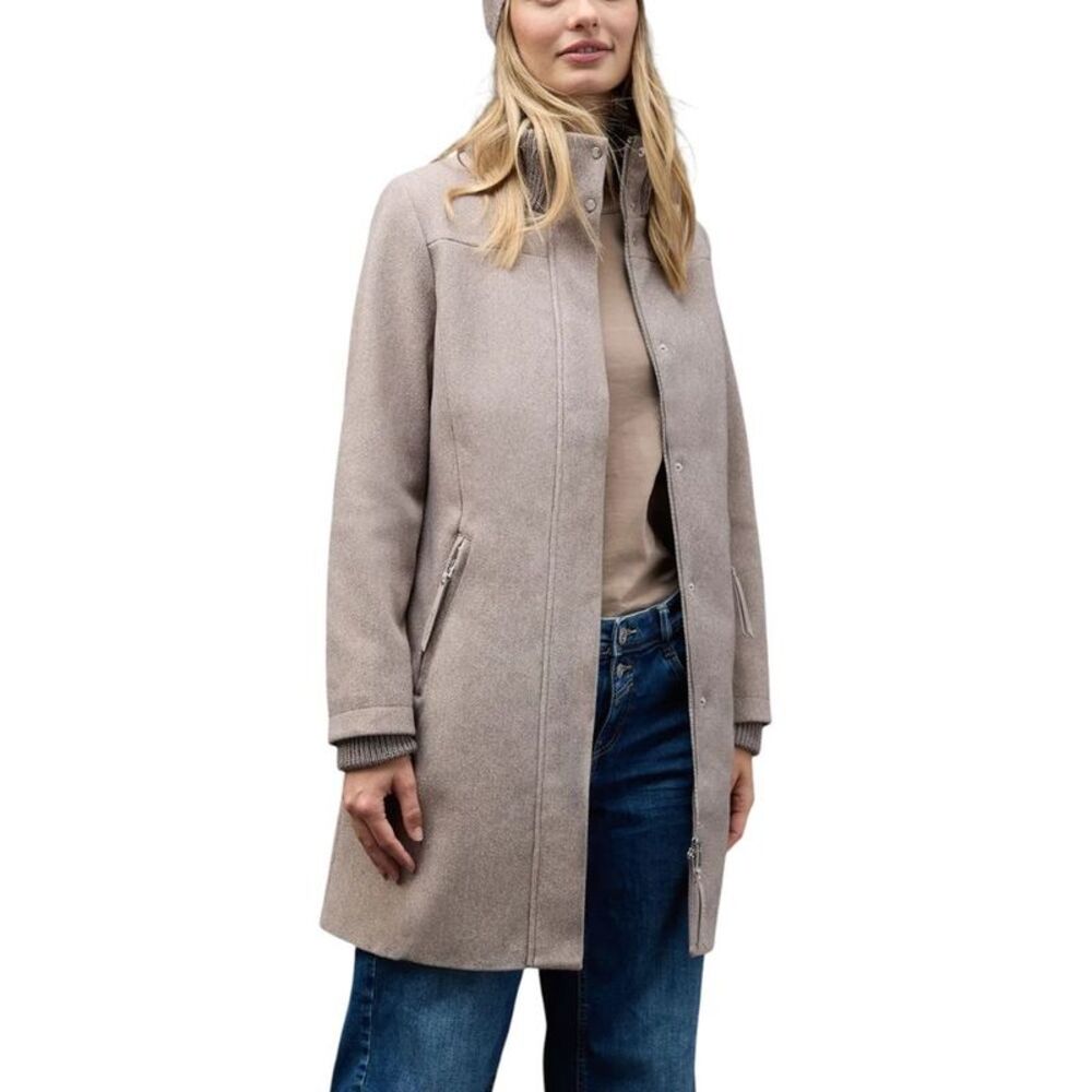 Street One Gray Polyester Women's Coat